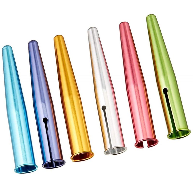 Kutsuwa HiLine Pencil Cap, Pack of 6, Assorted Metallic Color (RB016) - Image 1